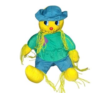 HALLOWEEN Scarecrow Nylon Plush 11" 1995 Vintage Plush